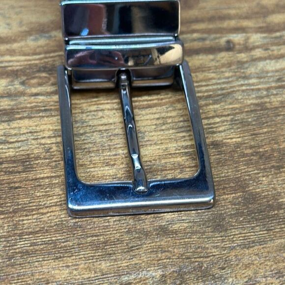 Mens Reversible Leather Black Brown Belt Made in Italy 10683 - Picture 2 of 9